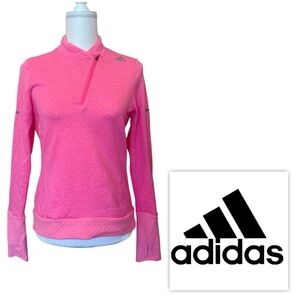 NWT $80 Adidas Women S CLIMAHEAT 1/2 ZIP Running Activewear Top Shirt Jacket